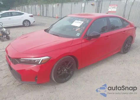 2025 Honda Civic Sport из США, поврежденный, VIN 2HGFE2F53SH531123